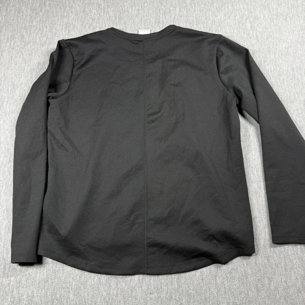 Nike Shirt Womens L Black Therma-FIT Long Sleeve Activewear Workout Top